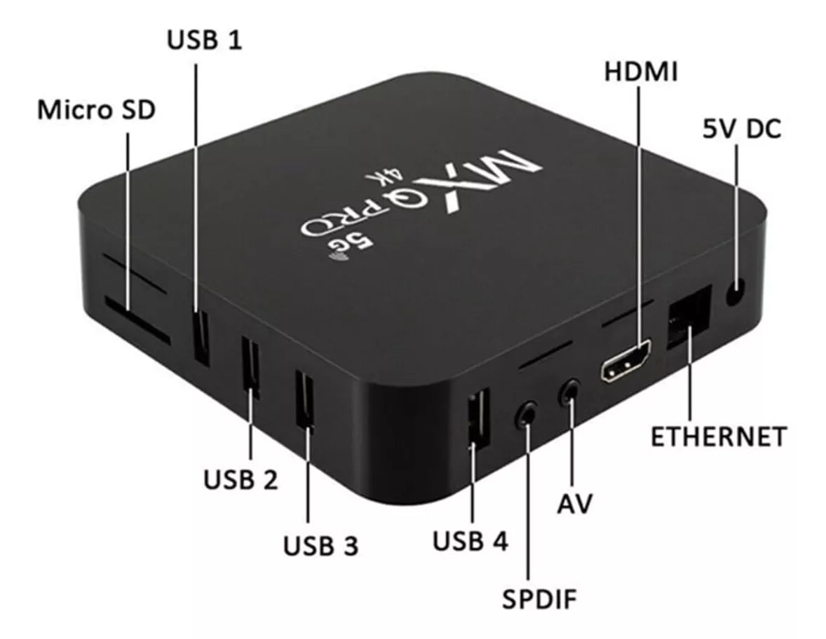 Tv Box Mxqpro 4k MagisTv Listo Para Usar